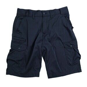 Denali Cargo Shorts Mens 34 Black Safari Utility Pockets Outdoor Work Stretch